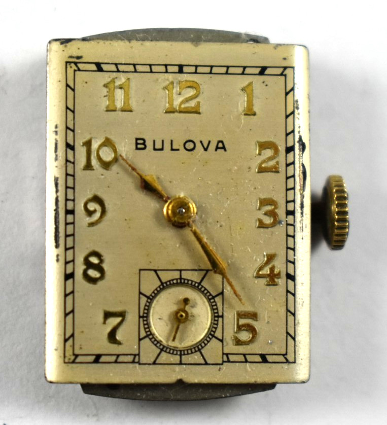 Vintage Bulova Manual Wind 21J 7AK Wrist Watch Movement lot.fg
