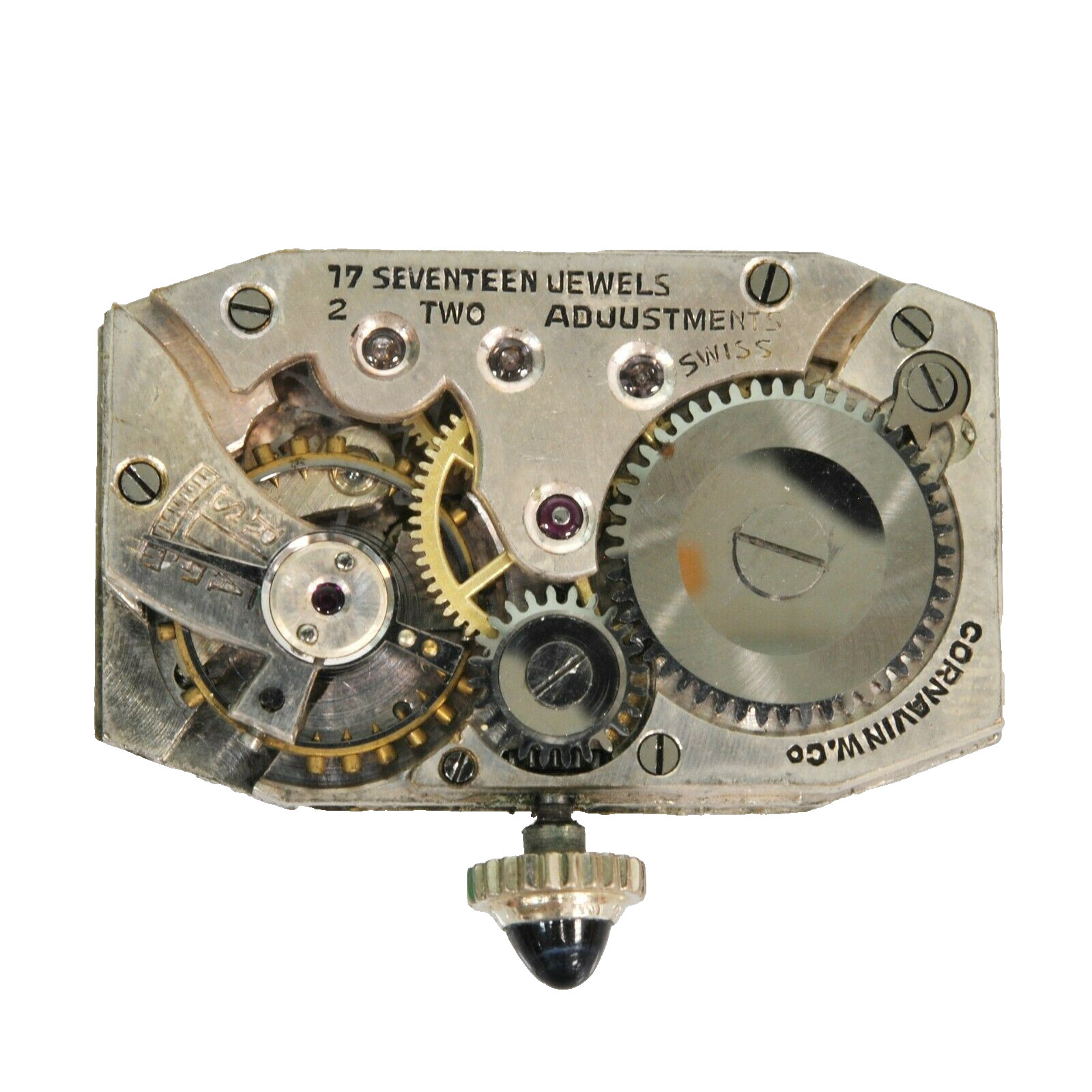 Antique Art Deco Cornavin Watch Co. 17 Jewel Ladies Watch Dial Movement Crystal