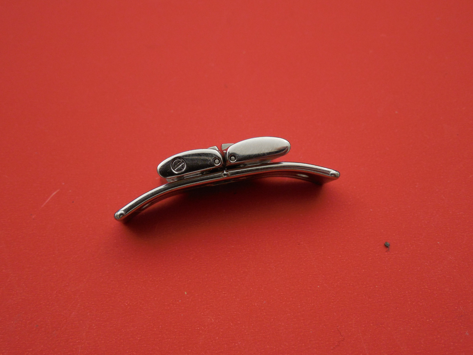 BAUME MERCIER SOLID SS CAPELAND AUTOMATIC BAND BRACELET 19MM BUCKLE
