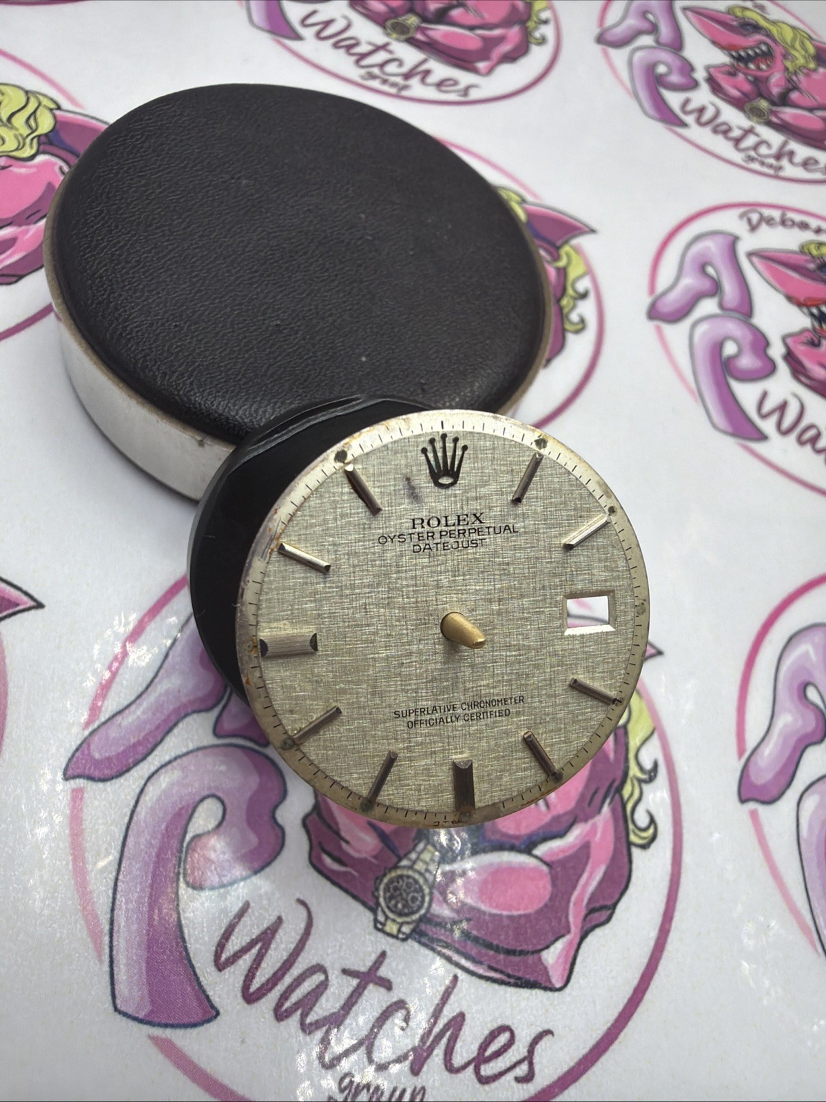 Rolex Dial Dial DATEJUST 1601 1603 Cal. 1570 GENUINE LINEN