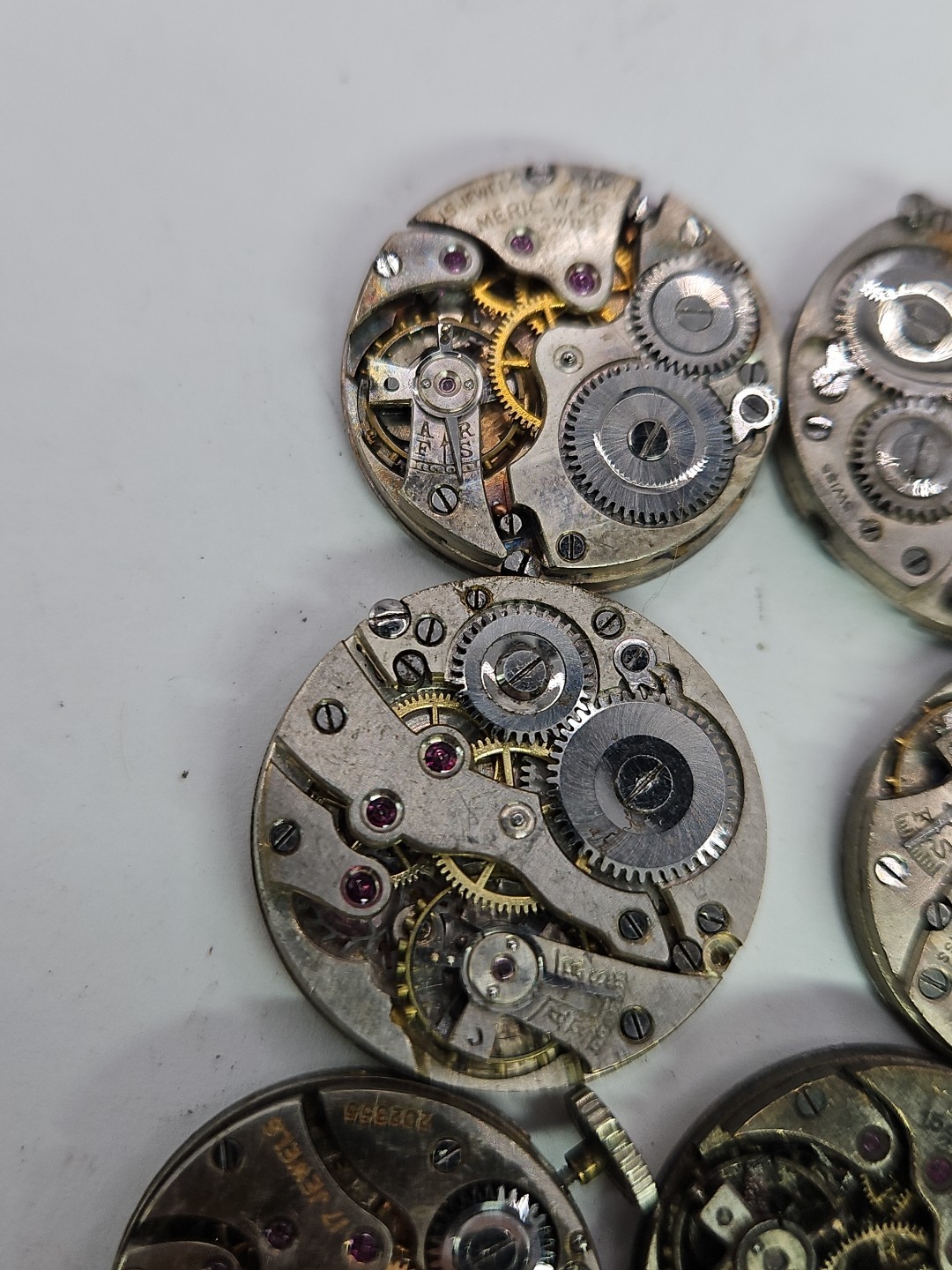 (16) Small Watch Movement Lot Parts/Repair/Crafts (M1)