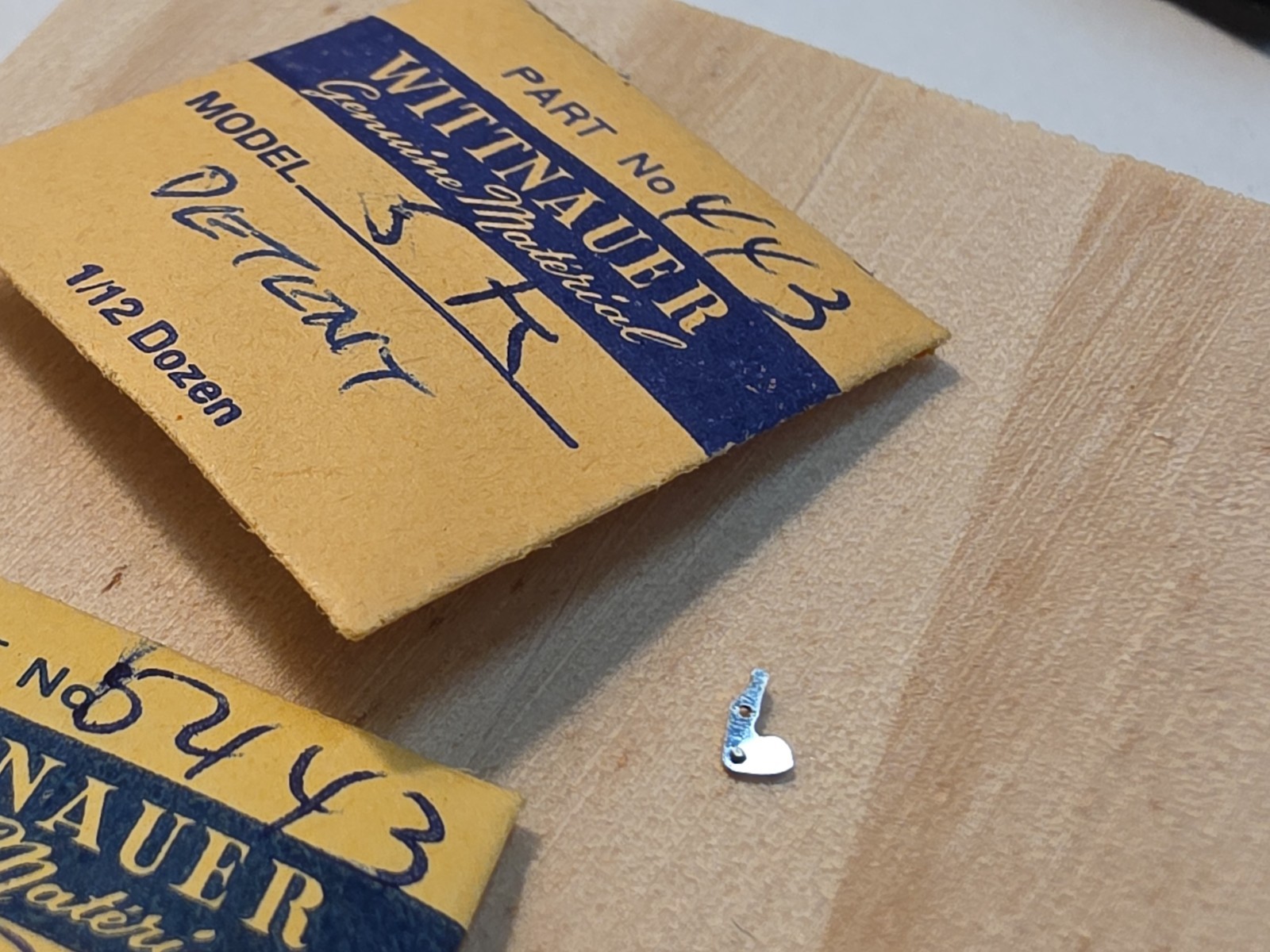 NOS Wittnauer Model 5K Detent/Set Lever & 3 Detent/Set Lever Screws Parts Spares