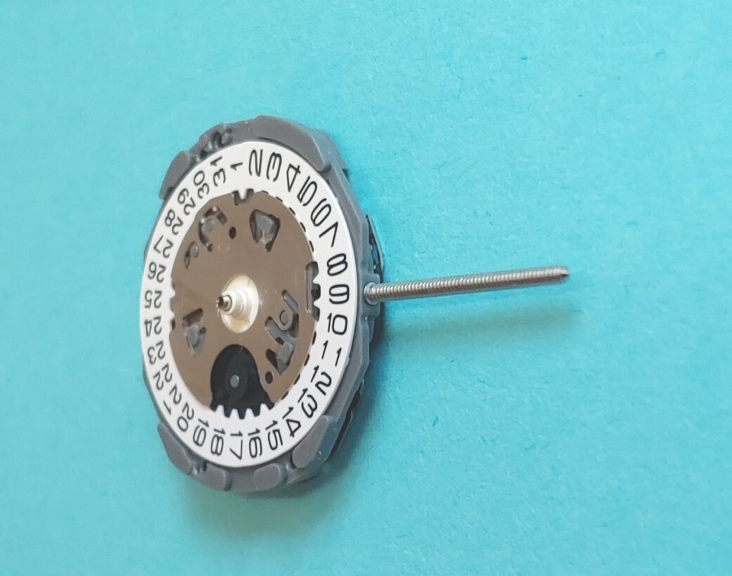 NOS Seiko (SII O) VJ22A Date@3 Quartz Movement. Sets, Runs, Keeps Time 24 Hrs.