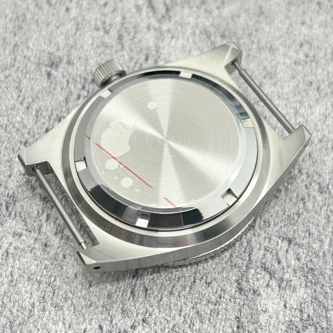 Watch Case 40mm Sapphire Glass Water Resistance Drilled Lugs Fit NH34 NH35 NH36