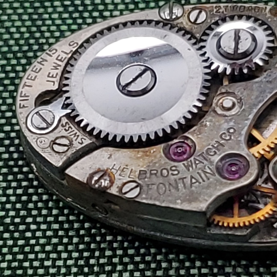 Vintage Elgin 15 Jewels Mechanical Wrist Watch Movement Faces Mechanisms Misc