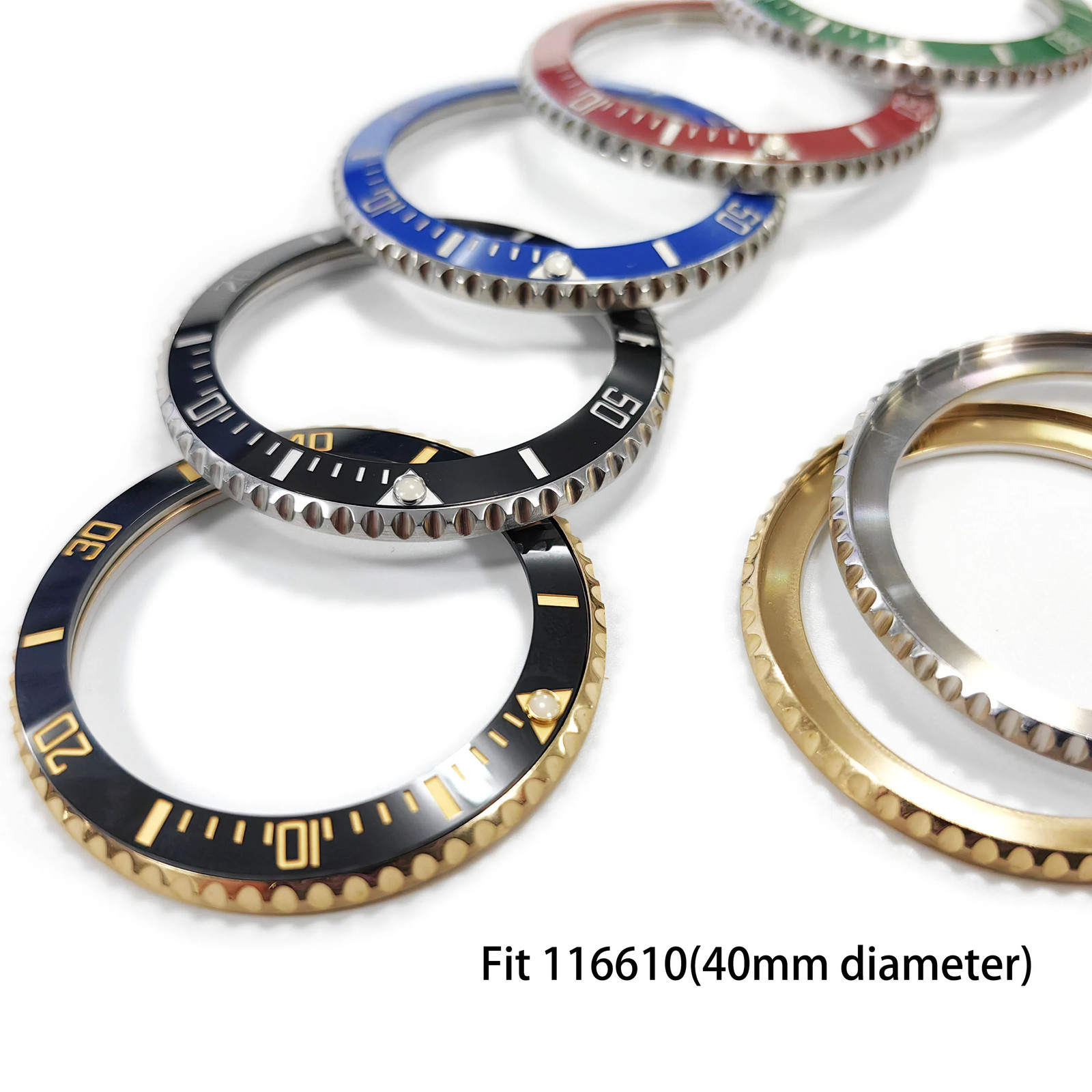 Replacement Watch Bezel Insert For Rolex Submariner Date 40mm 116610 Series