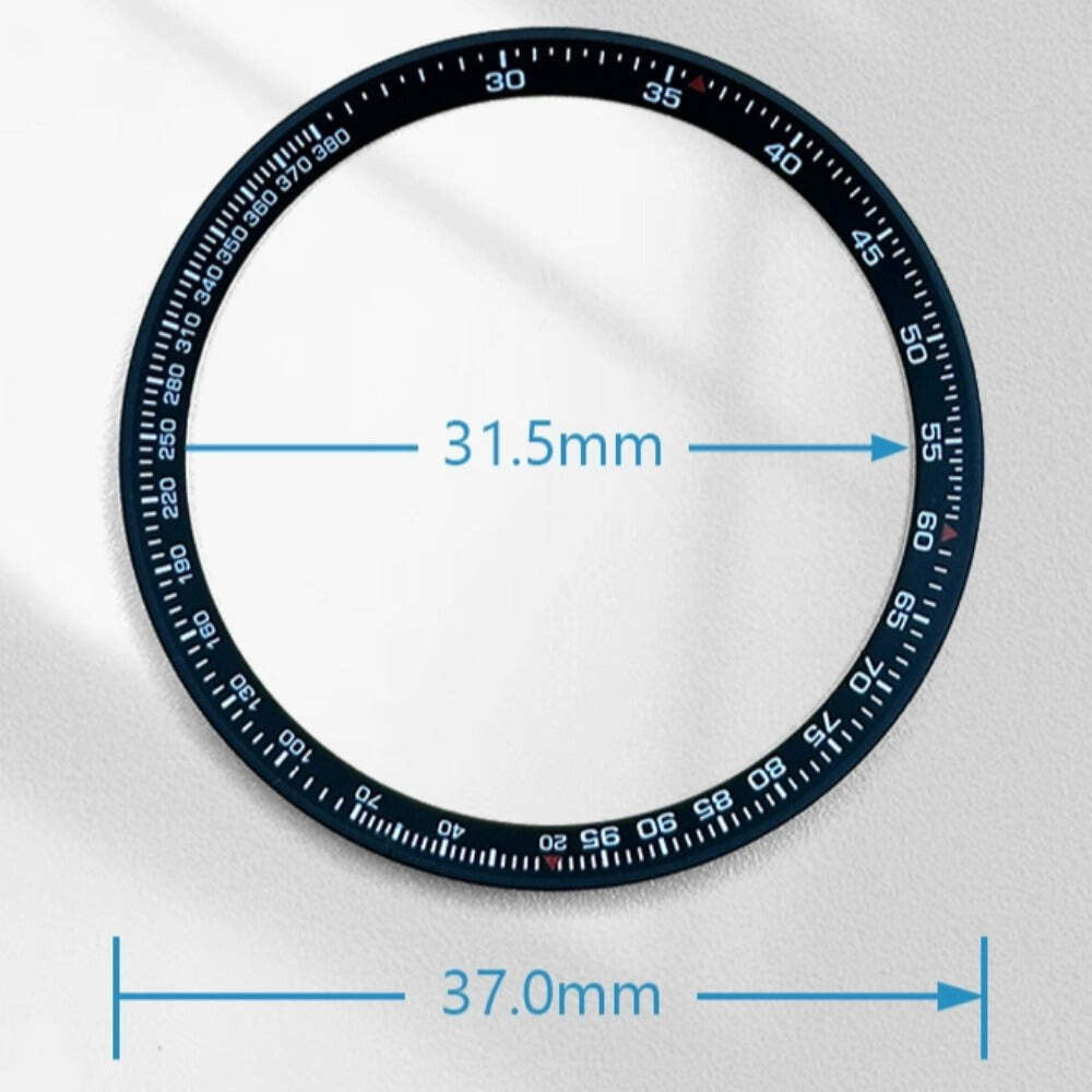37.0mm x 31.5mm x 1.7mm Black Metal Modified Chapter Ring