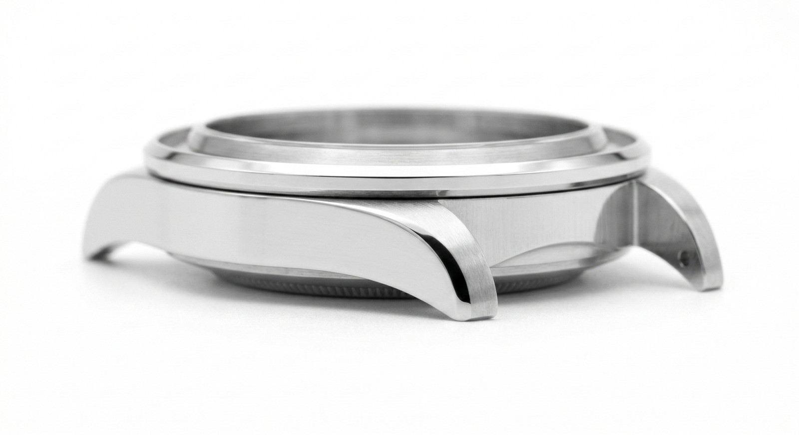 26.5mm glass Silver Watch Case back cover waterproof ring for 2035 Movement