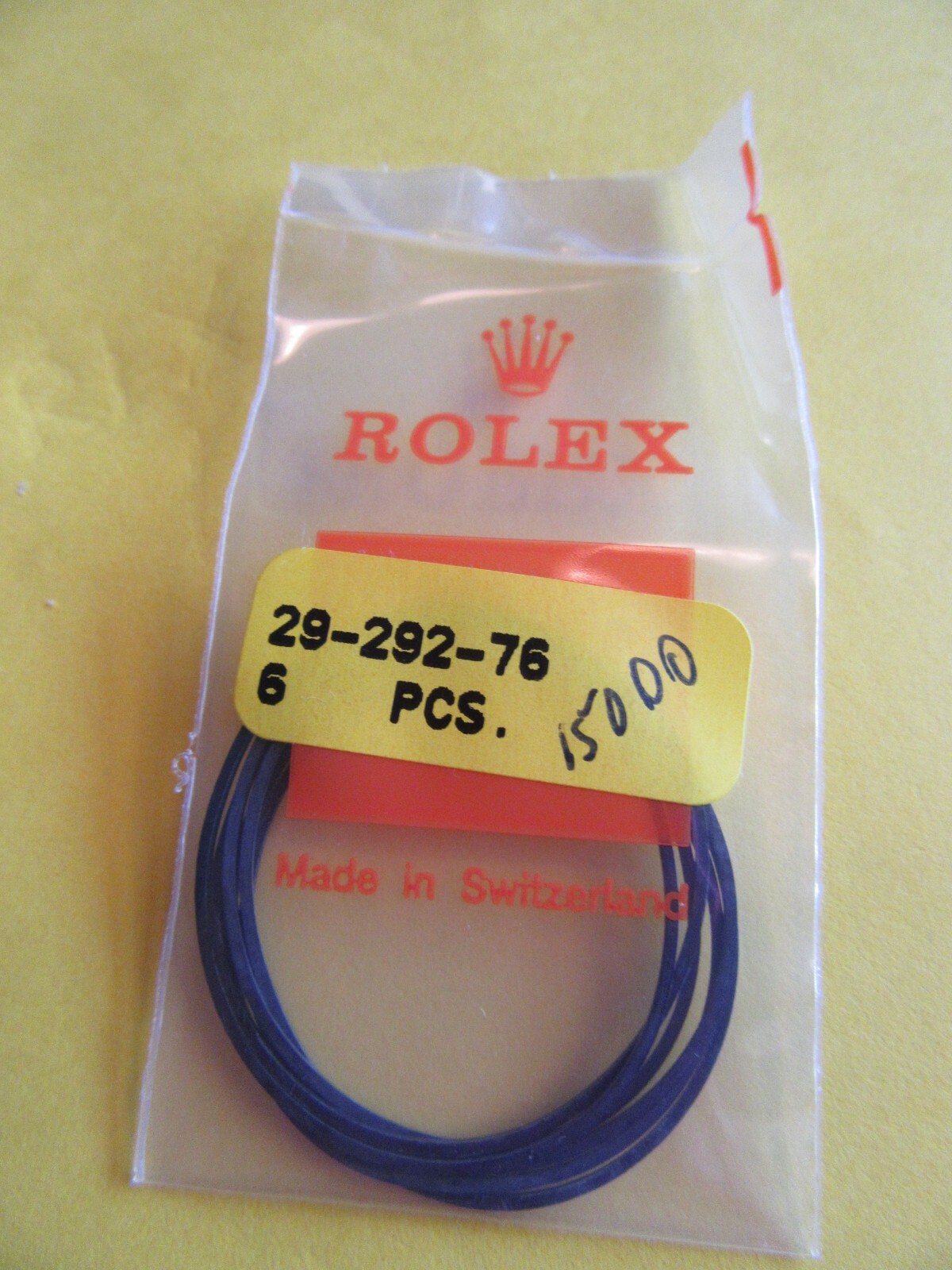 GENUINE ROLEX CASE BACK GASKETS.#15000, PART # 29-292-76.. PER ONE.Sku RLX 8-16