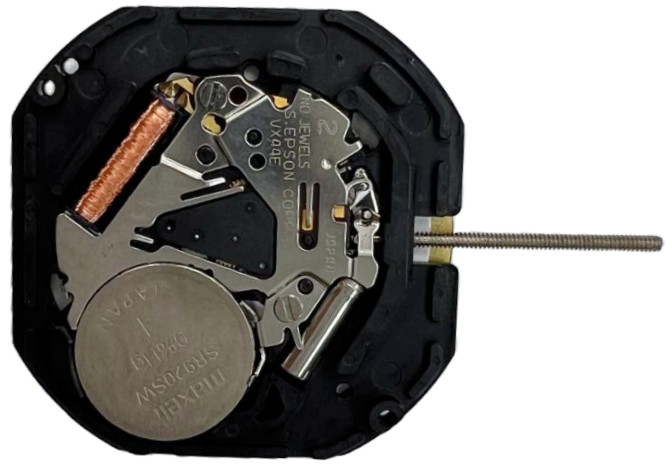 Hattori VX44 Day At 12 And Date At 6 Seiko Quartz Watch Overall Height: 4.5mm
