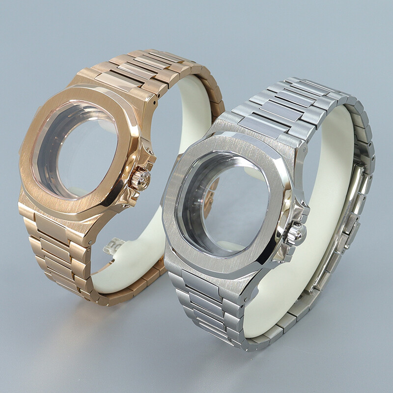 40mm Stainless Steel Watch Case+Strap Sapphire Glass For Seiko Nh35 Nh36Movement