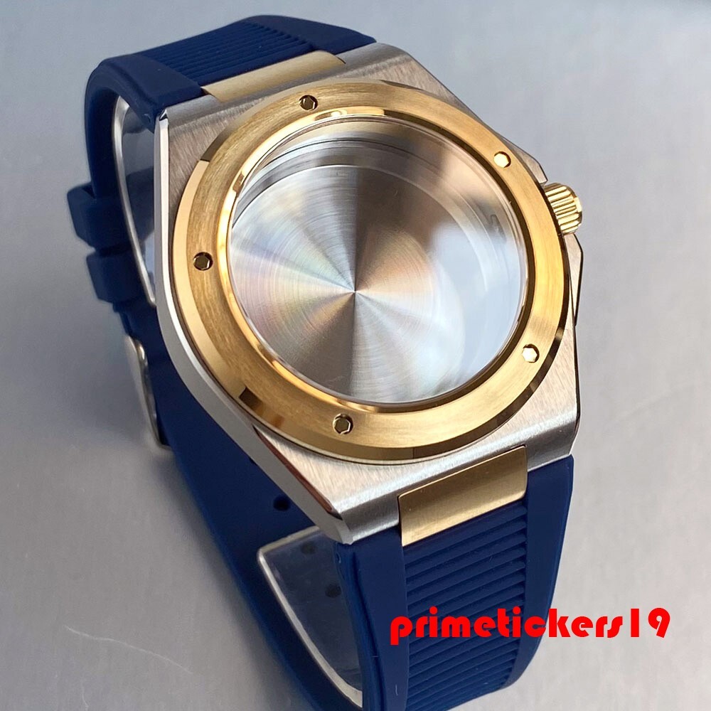 Dive Sapphire Two Tone Watch Case+Band Fit for Engineer Mod Parts NH35 PT5000