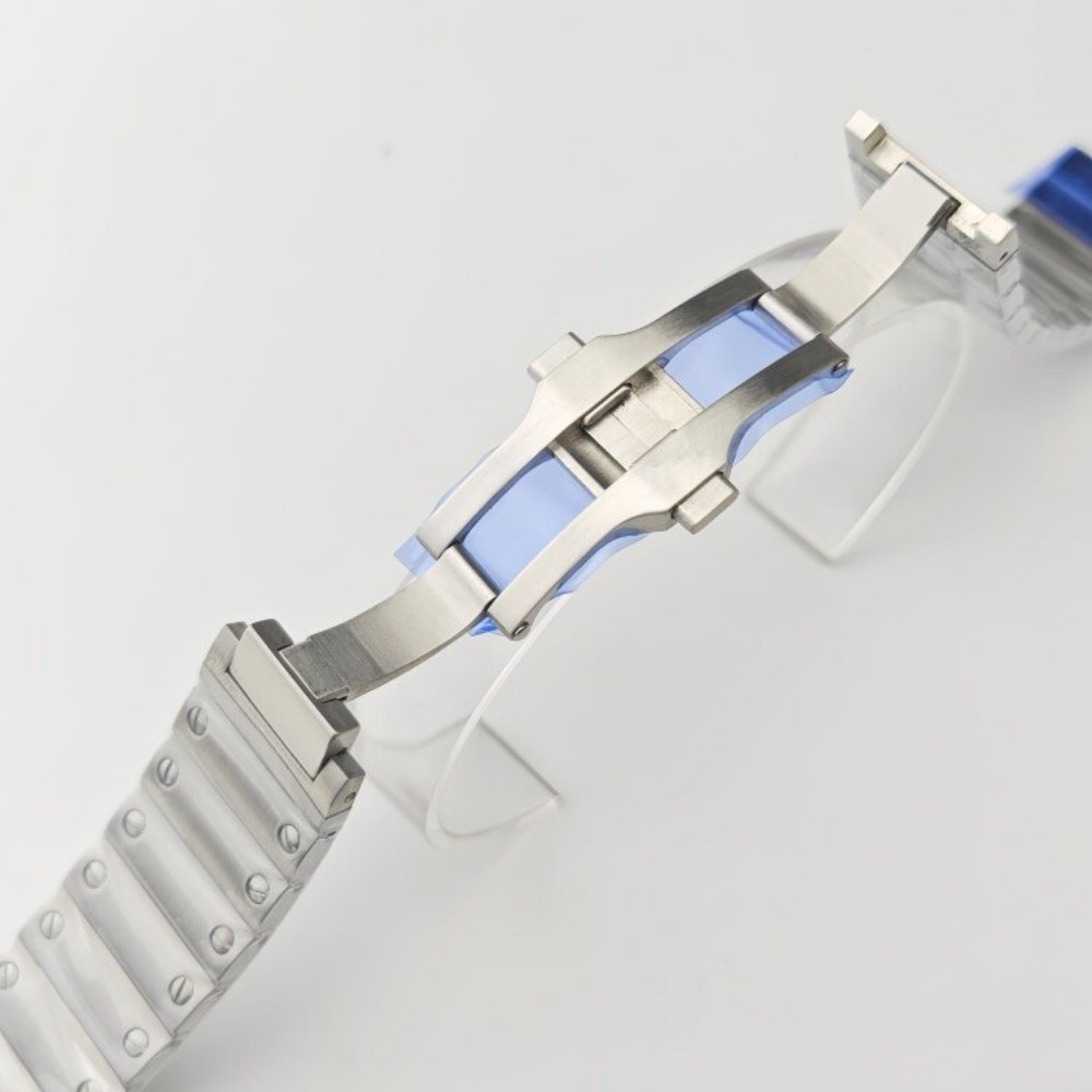 22mm Metal Watch Strap Stainless Steel Screw Link Bracelet Mod