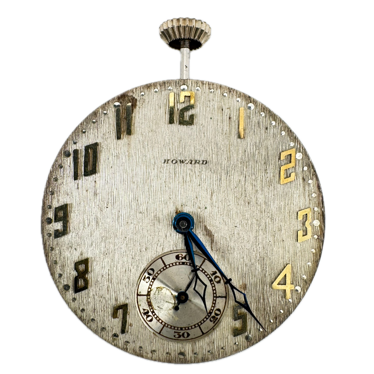 Antique 10s 1923 Howard Series 15 Mechanical Pocket Watch Movement Bridge Plate