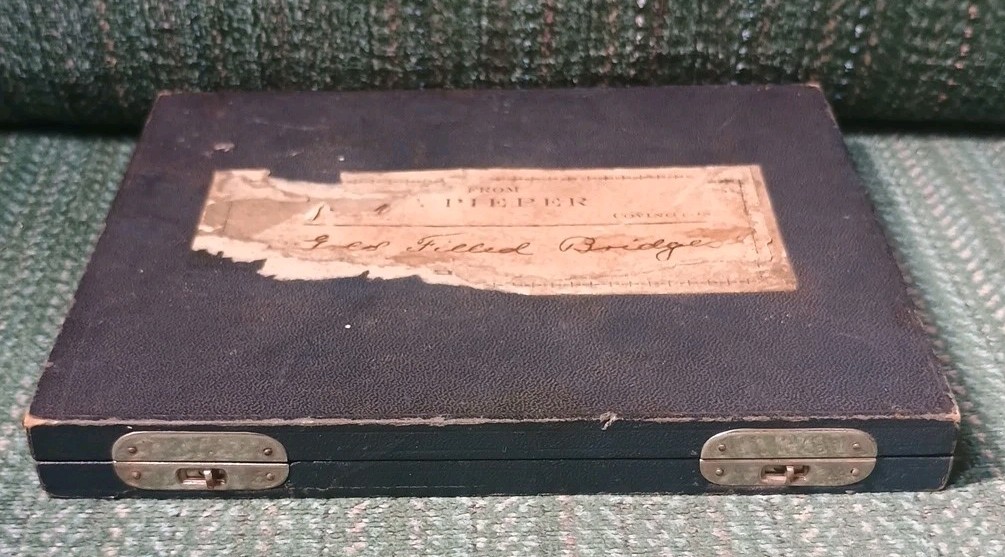 Antique Waltham, Elgin, Hampden, Illinois, Columbus Balance Staff Case