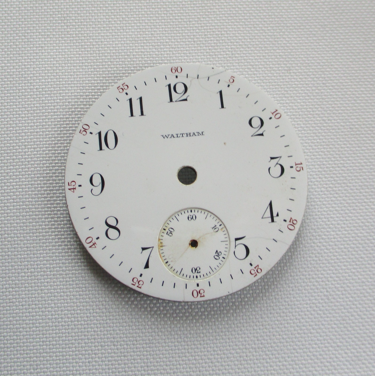 Vintage Waltham Pocket Watch Dials 4 Pieces