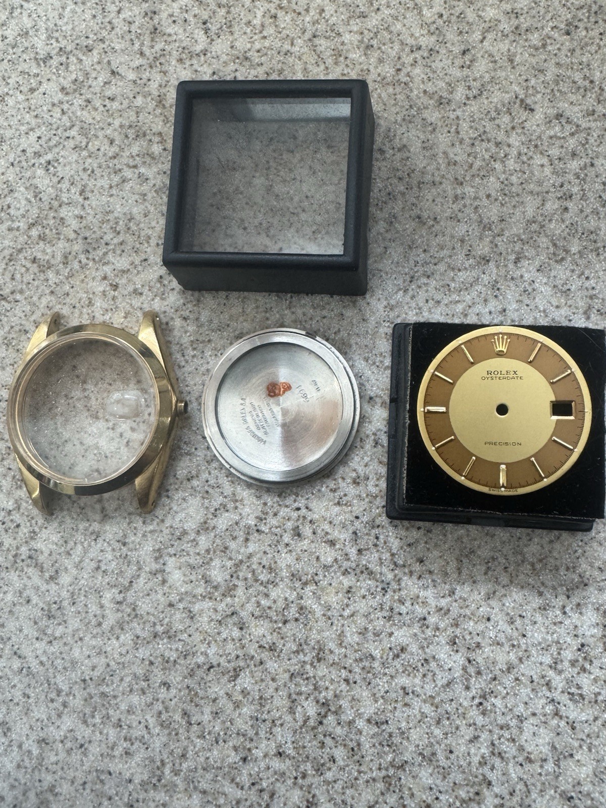 Rolex 6694 14k Gold Shell Case And Bullseye Beyer Dial
