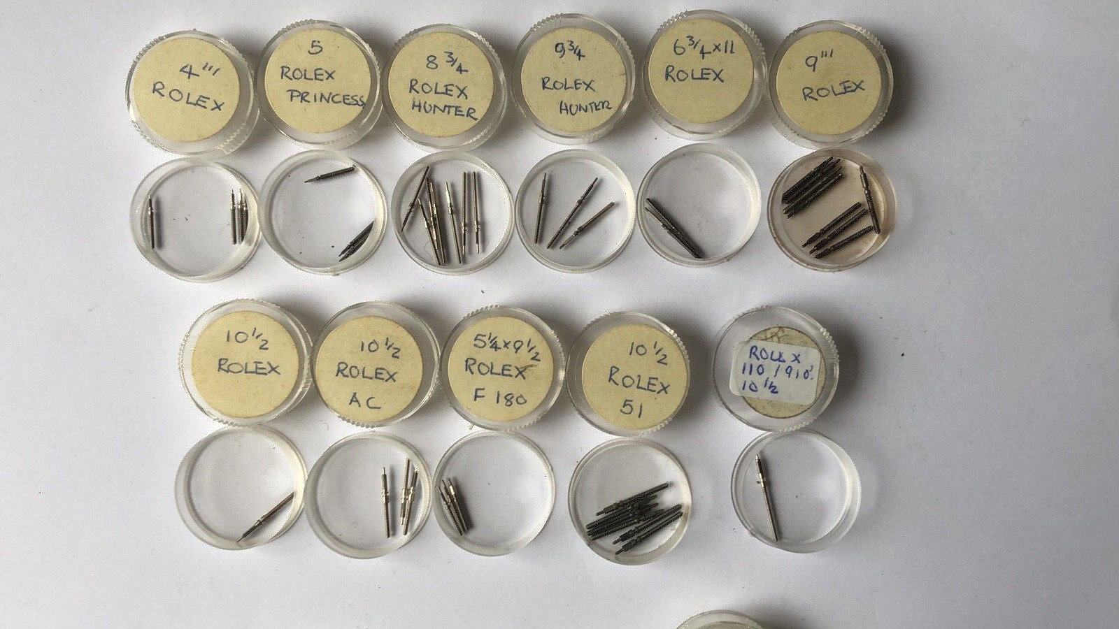 Rolex watch stems NOS see photos for details and ref. numbers.