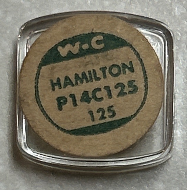 Vintage Genuine Watchcraft For HAMILTON P14C125 #125 Watch Crystal NOS