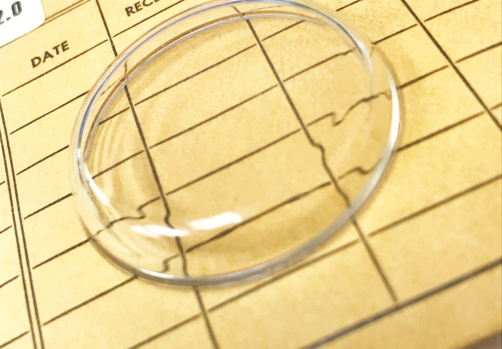 OMEGA 32MM DIAMETER STELLA WEC 320-30 1/2 DOME PLASTIC XTAL ACRYLIC