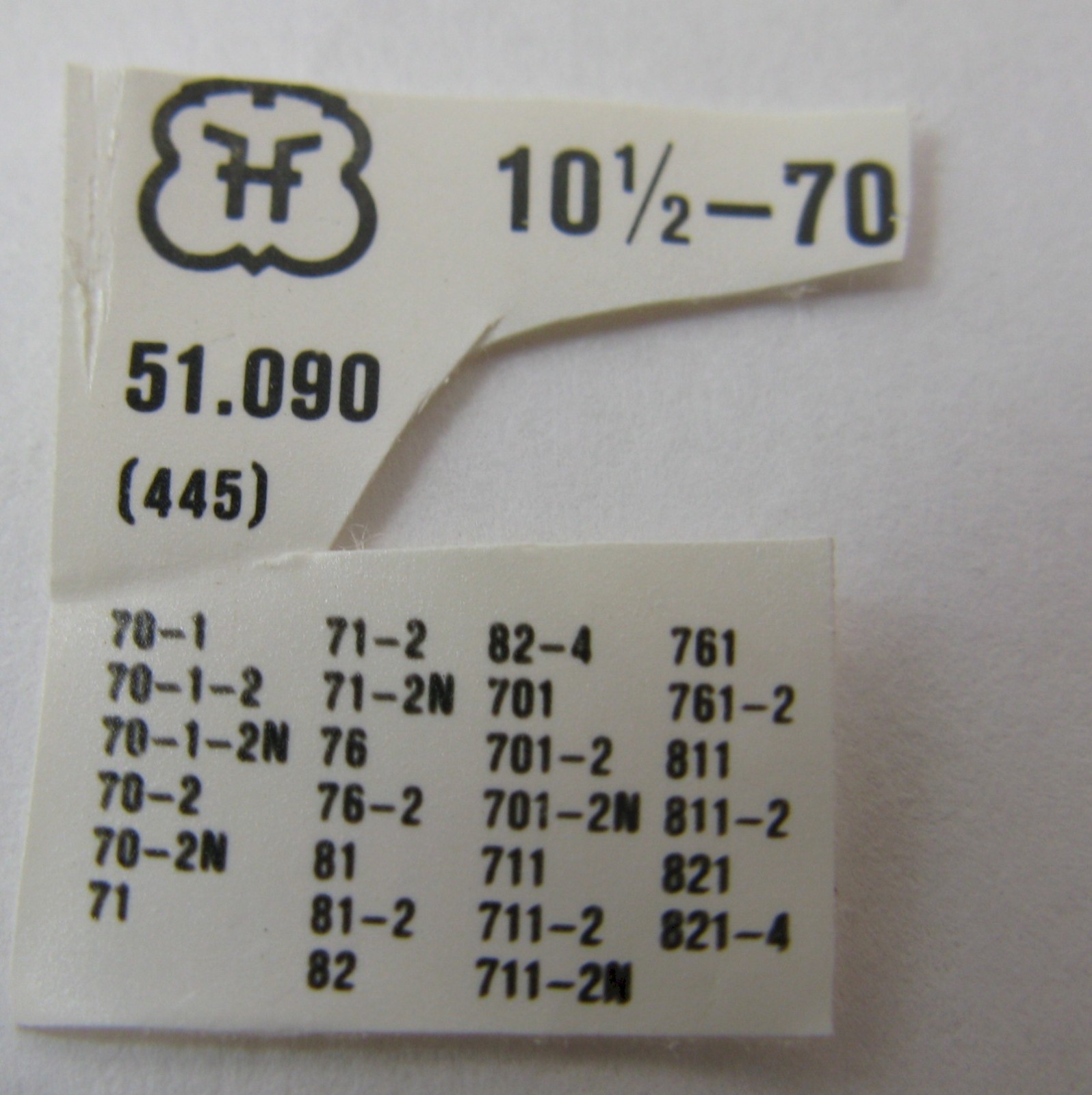 FHF 70 71 76 81 82 701 711 761 811 821 … watch parts: setting lever #445