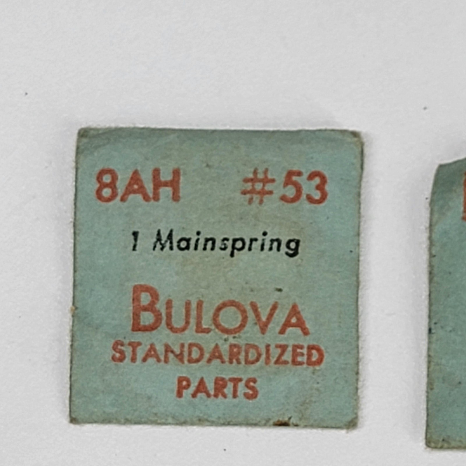 Bulova Watch Parts Sealpack Lot Mainsprings Winding Stem Caliber 5AH 8AH Vintage