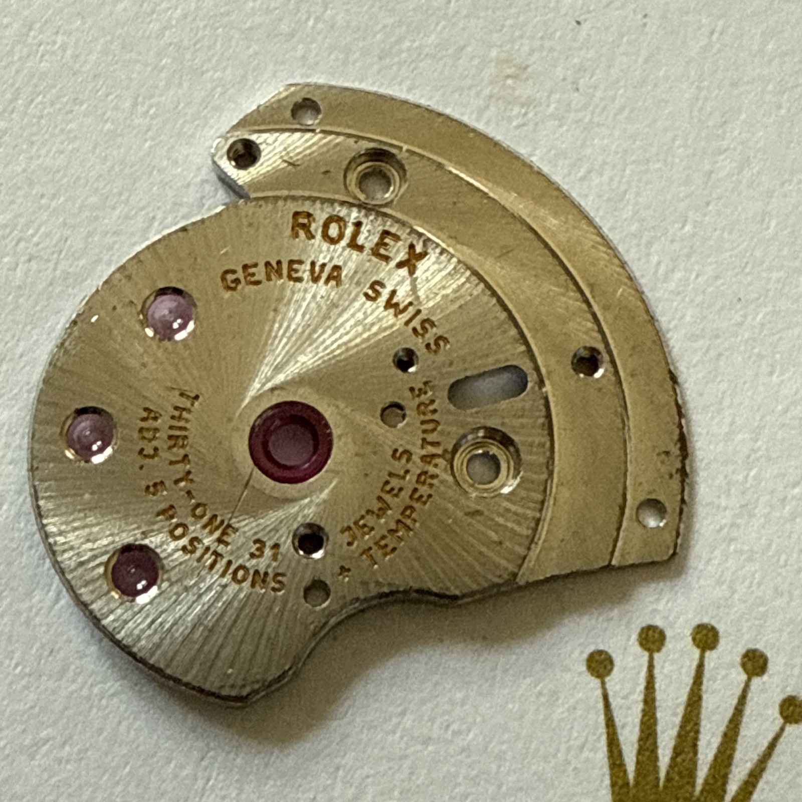 GENUINE Rolex 3135 140 Bridge For Automatic Device Upper Perfect Condition