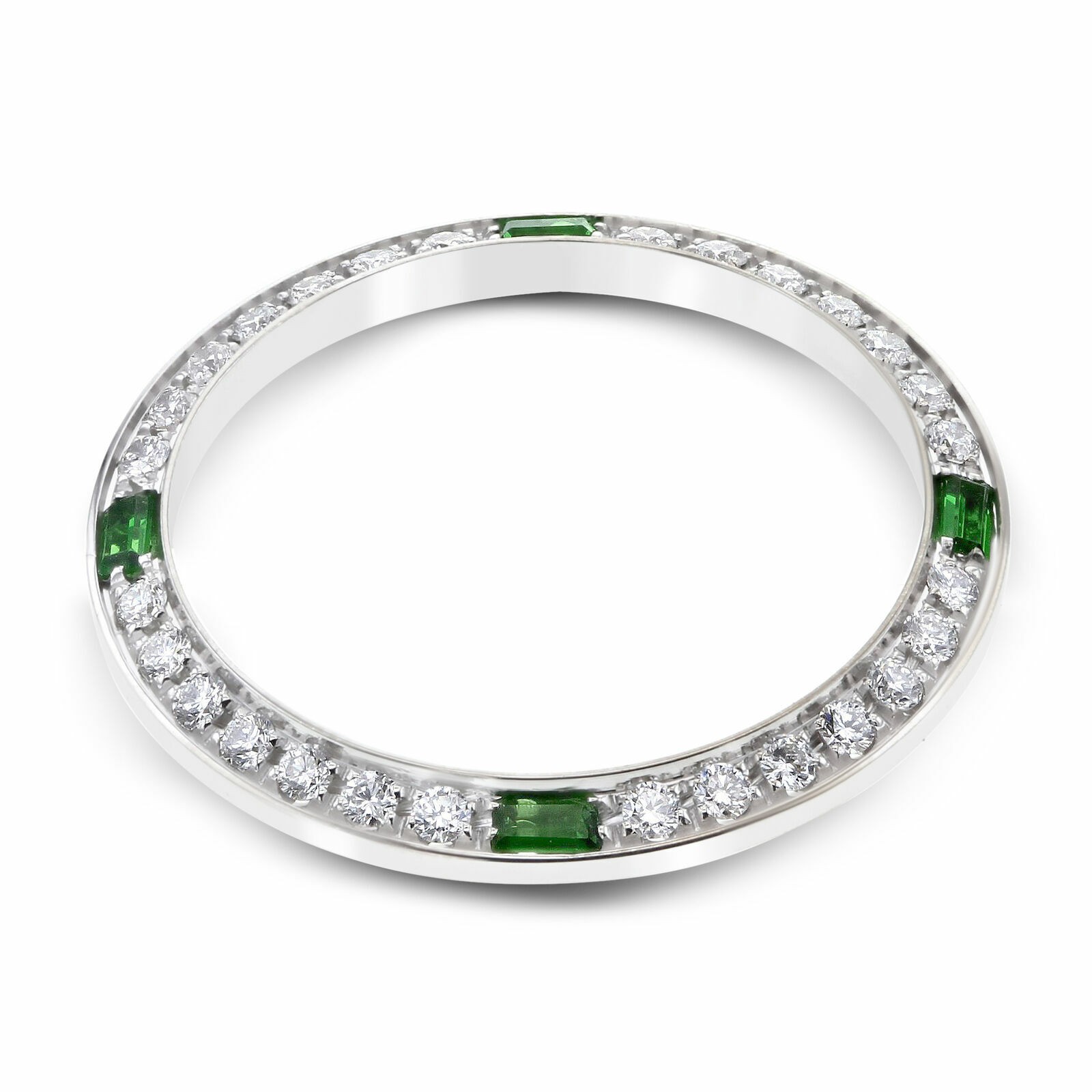 LADIES .70CT NATURAL DIAMOND BEZEL 18KW FOR ROLEX 26MM DATE, DATEJUST, PRESIDENT