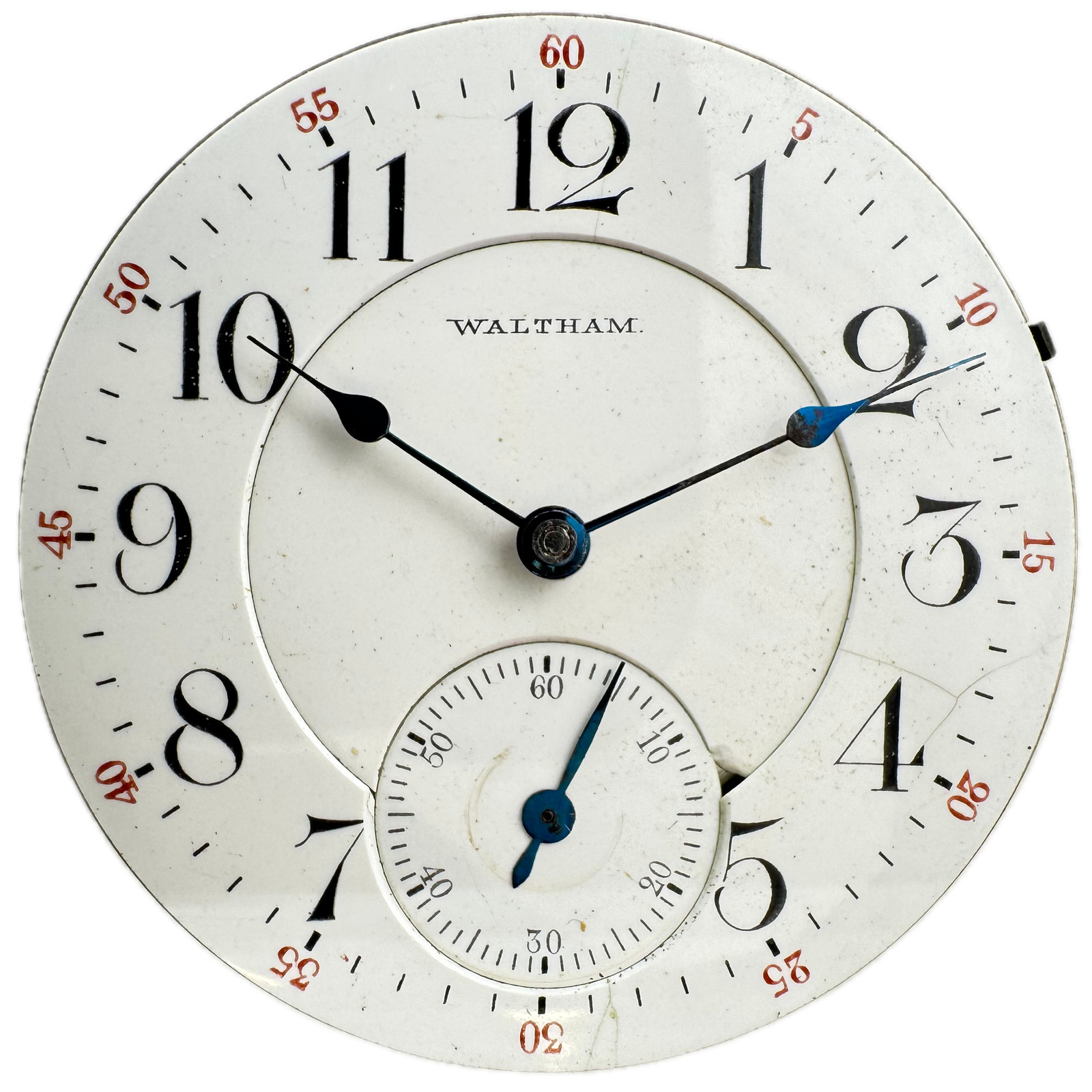 Antique 18s 1900 Waltham 21 Jewel Double Sunk Pocket Watch Movement Vanguard