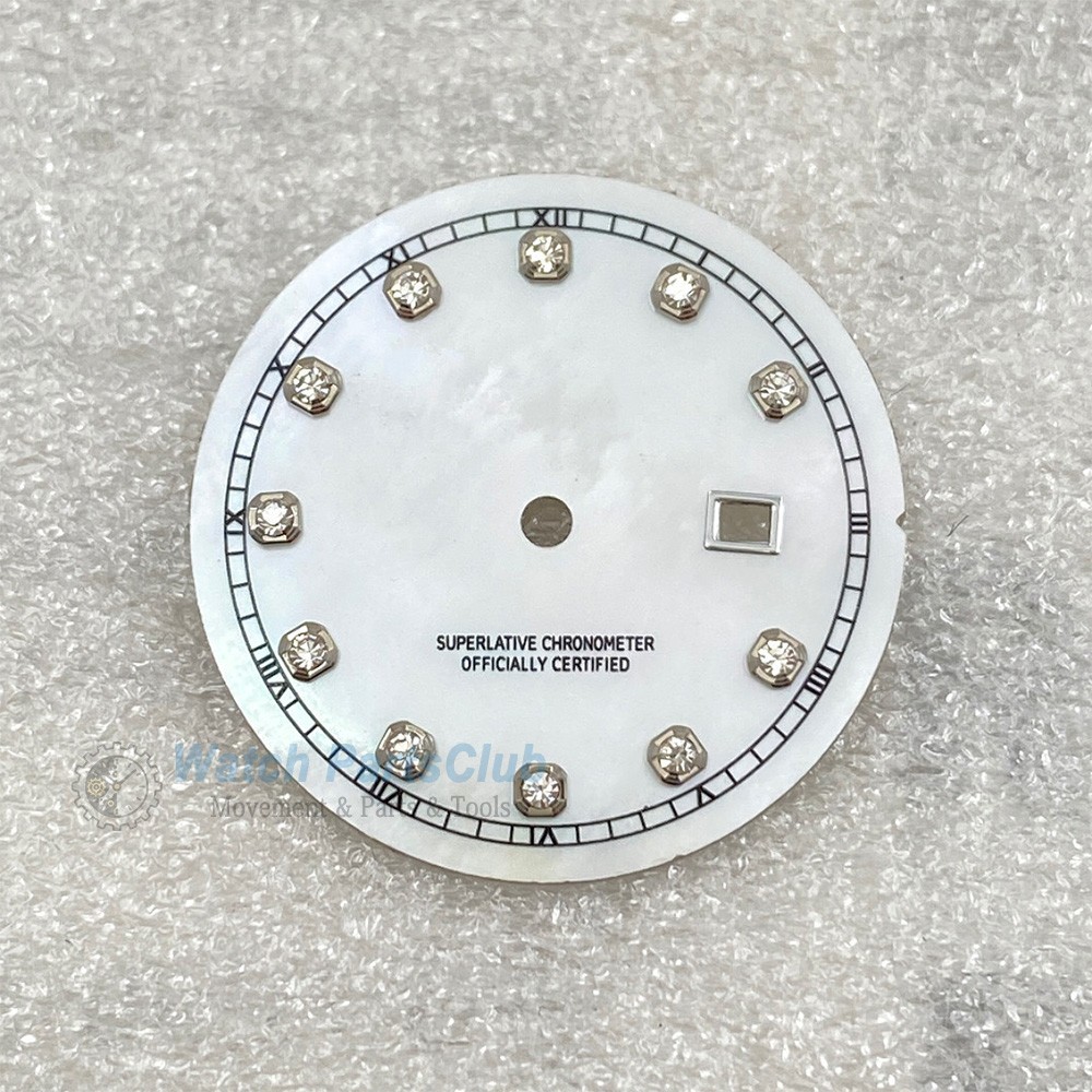 Mother-of-pearl dial-24.5mm dial-Diamond nail surface-For NH05 movement.