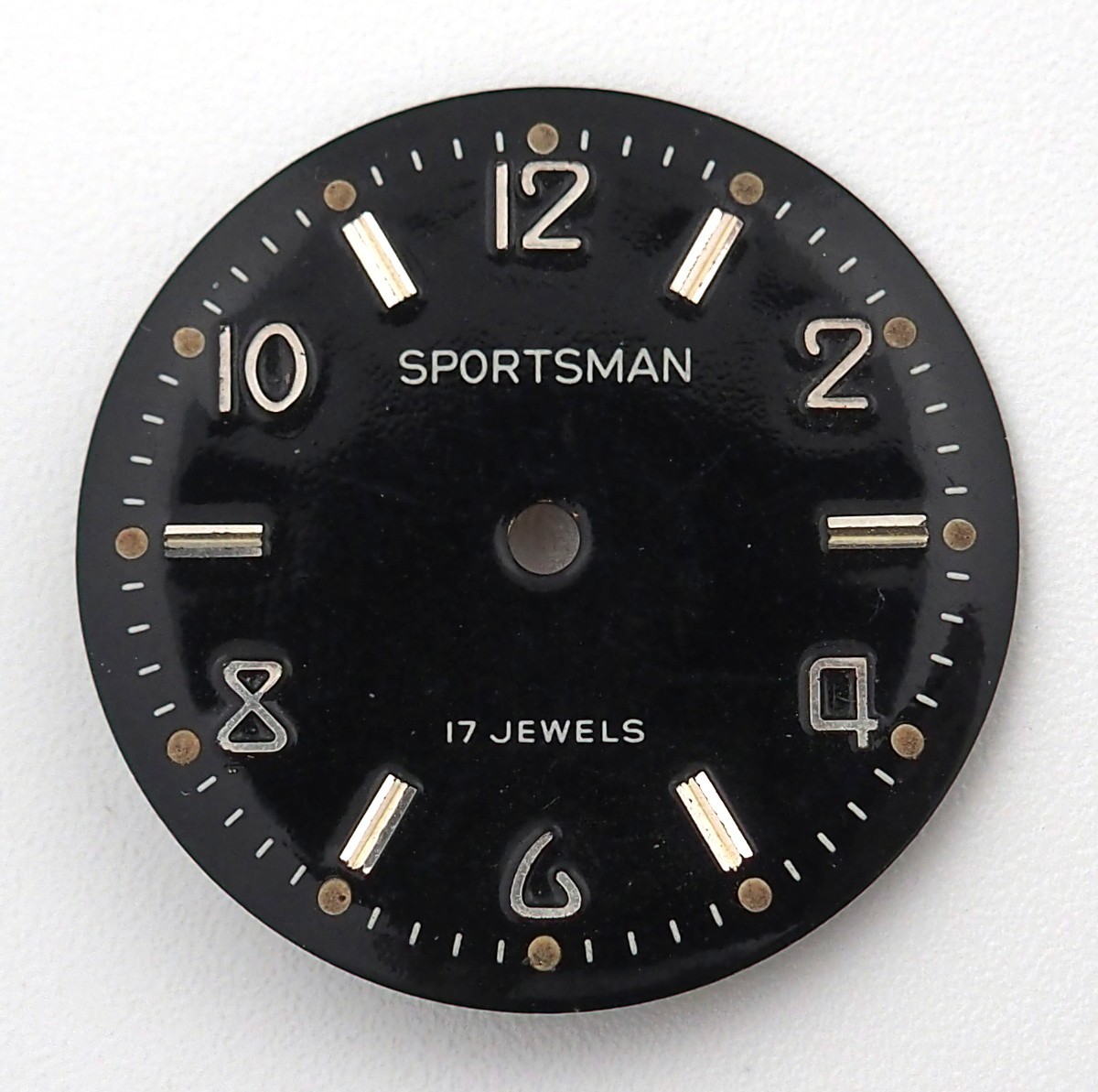 Elgin Sportsman 17J Black Watch Dial 26.2mm for Parts #F280
