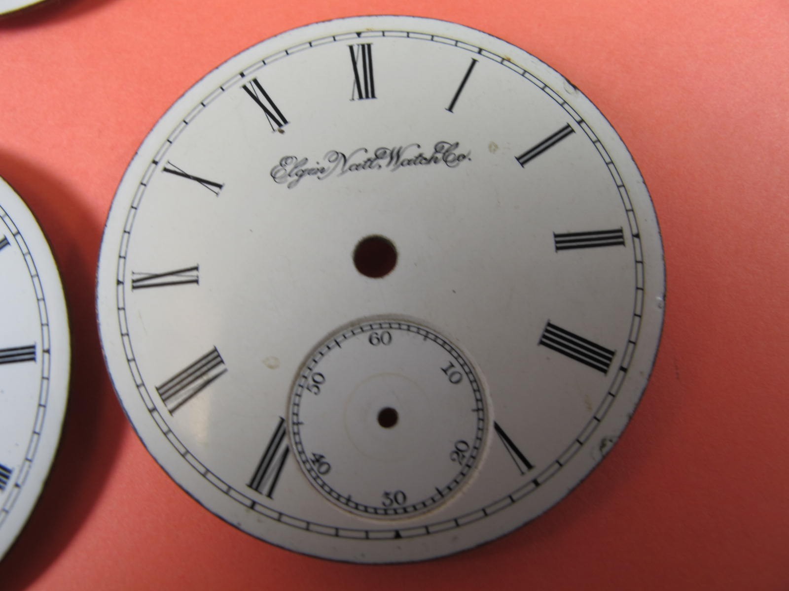ELGIN NATIONAL WATCH CO MENS GROUP OF 5 POCKET WATCH DIALS 18S
