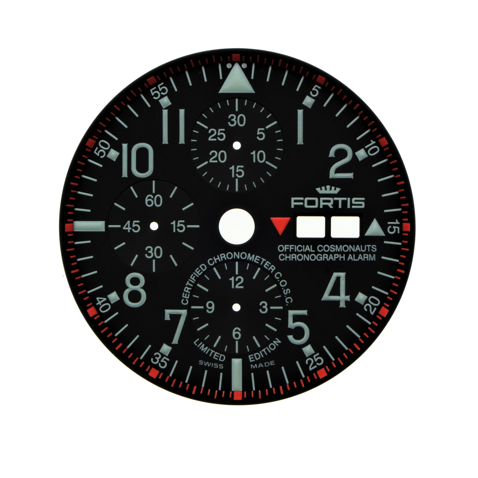 FORTIS dial for B-42 Official Cosmonauts Titan 660.27.11 black 35.2 mm