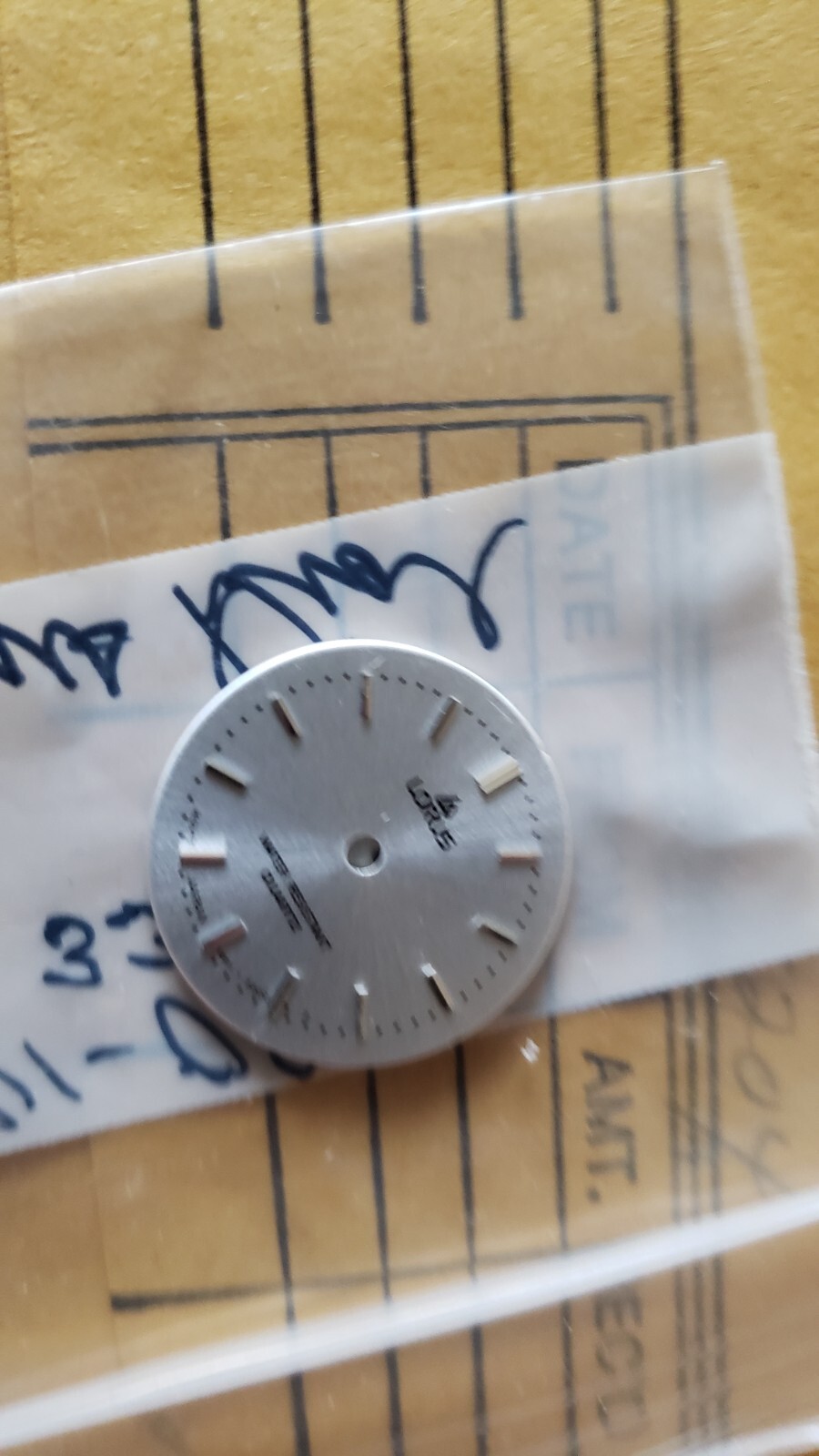 NEW Vintage 1970’s 80’s Lorus watch Dial Silver w/ Markers # V811-0810 3300R