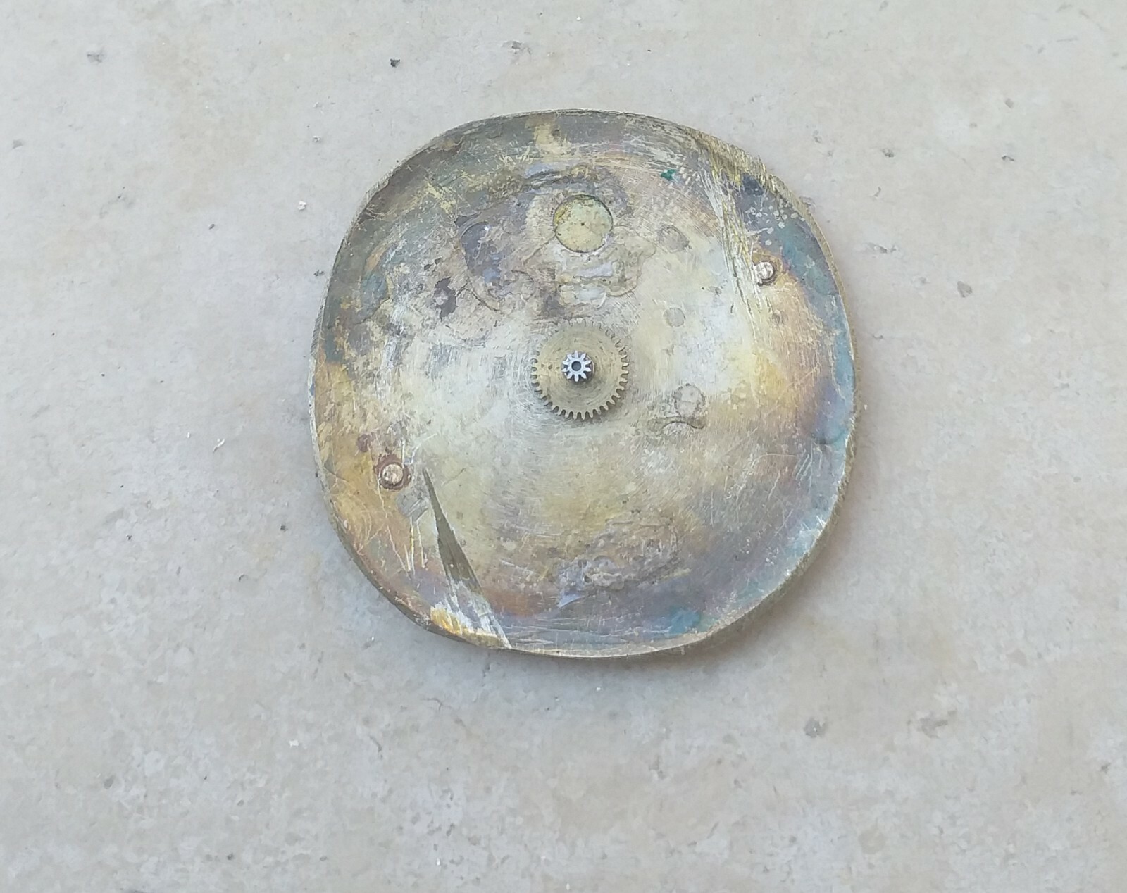 ZEUS QUADRANTE DIAL 17 RUBIS 30 mm Con Lancette Numeri Indici-Arabi dorati Used