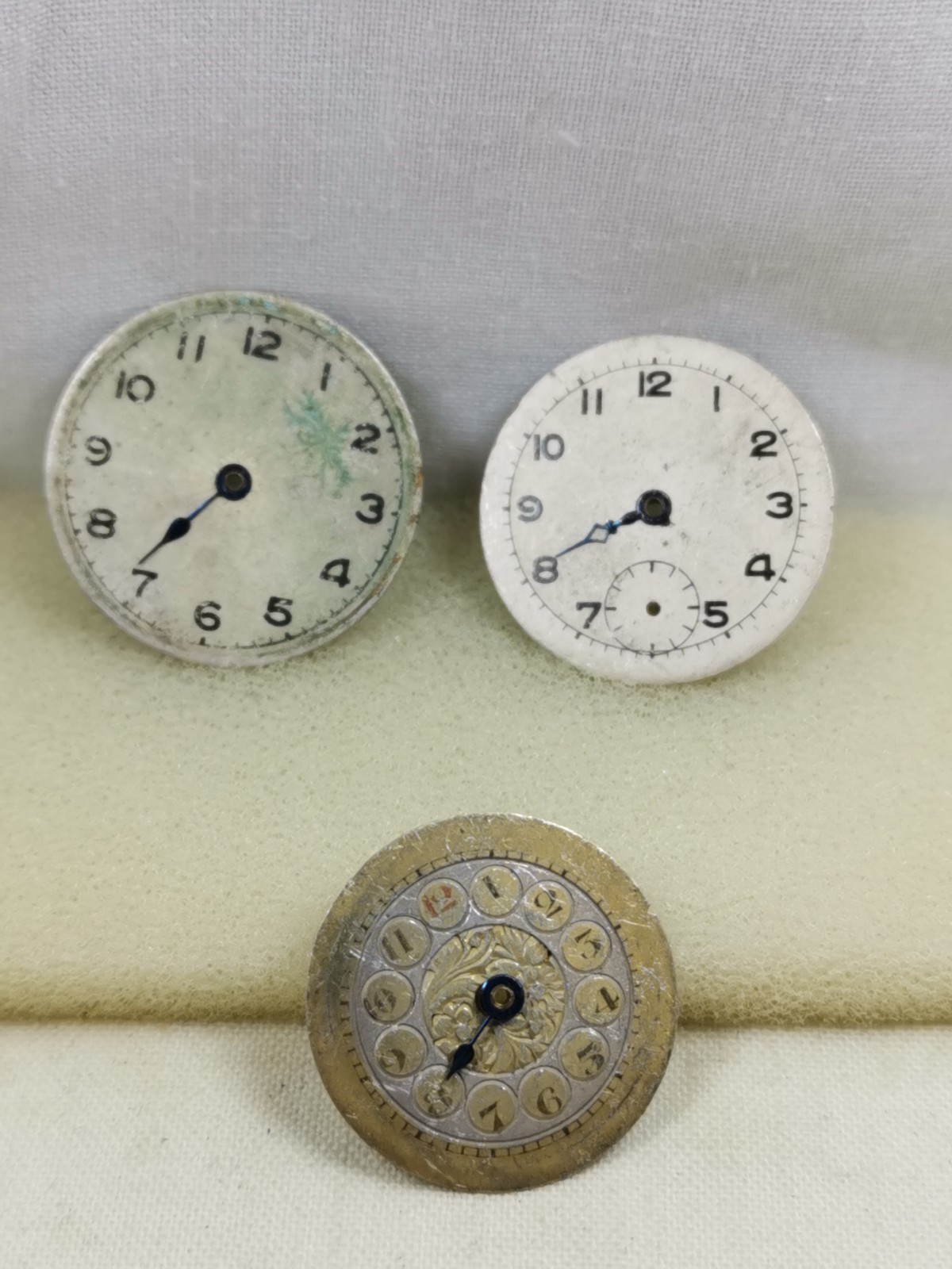 Lot 17 x Rotary, Bulova …etc Wristwatch Dials Repair/Parts