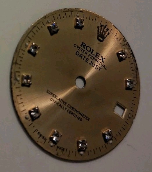 SLING’S🌙Genuine ROLEX 💰 Original Diamond (8) setting DATE JUST Face Dial 28mm