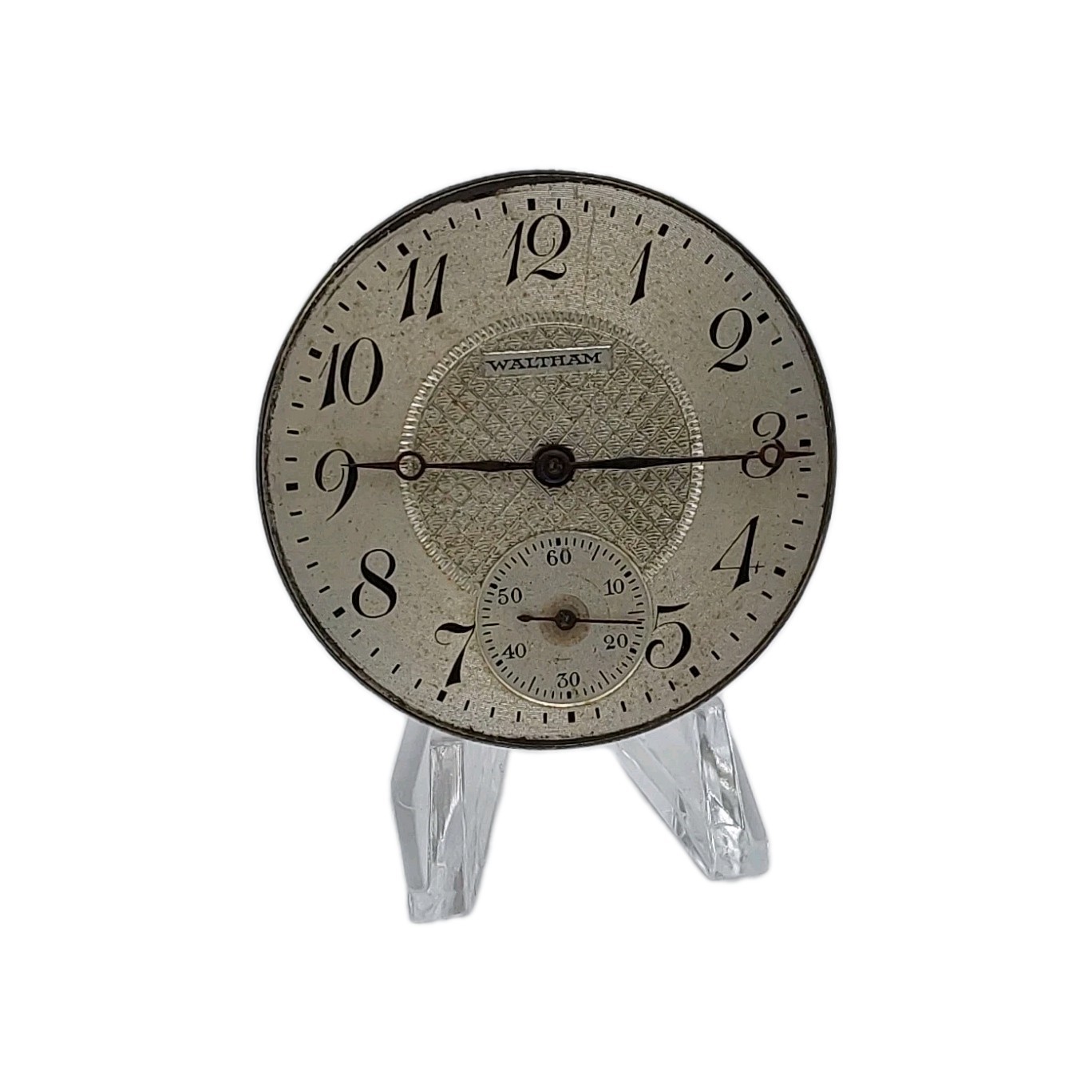Waltham Traveler 16s Movement Double Sunk Metal Dial Hands Watch Part Video 1891