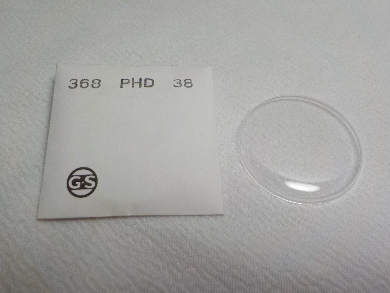 GS FLEXO WATCH CRYSTAL REPLACEMENT PART 368 PHD 38 WATCHMAKER #25
