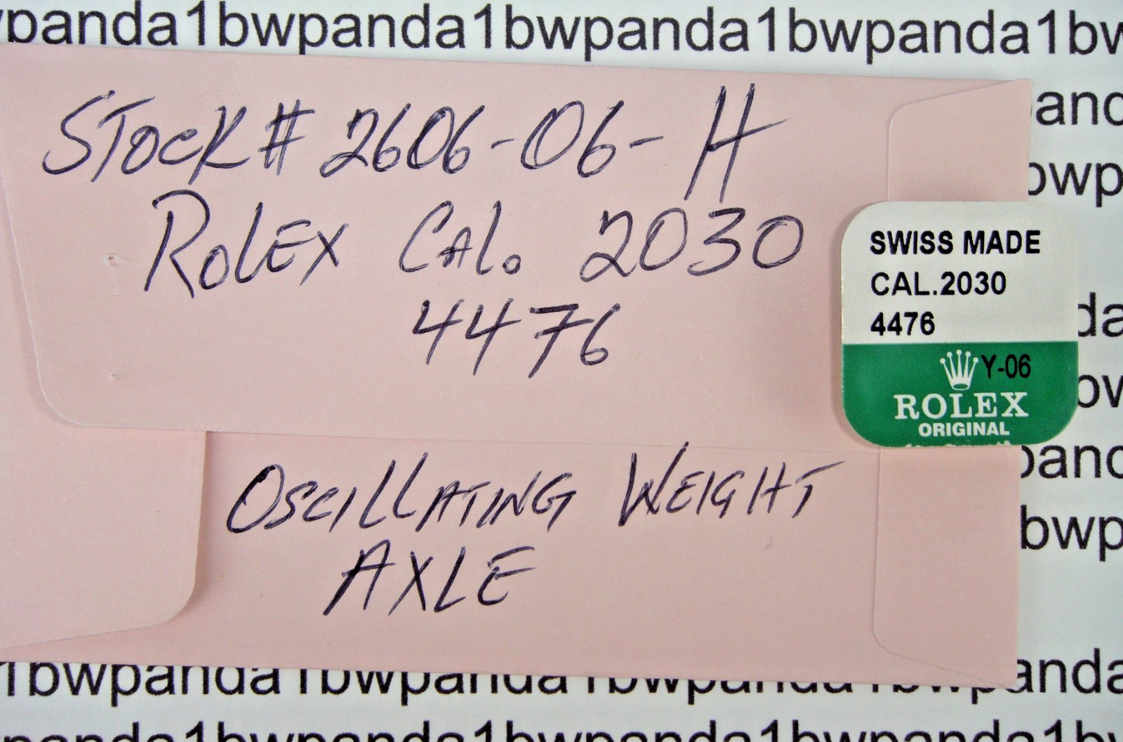 OEM Rolex Cal. 2030 & 2035 ==2030-4476 OSCILLATING WEIGHT ROTOR Axle==NOS Sealed