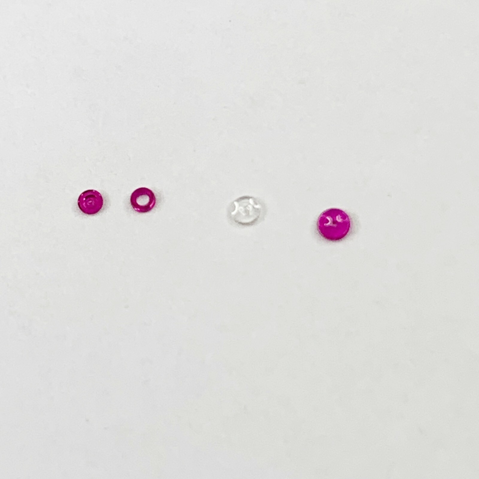 100 Watch Hole Jewel 1-1.5mm Cap Part Watchmaker Job Lot Repair Lab Created Ruby