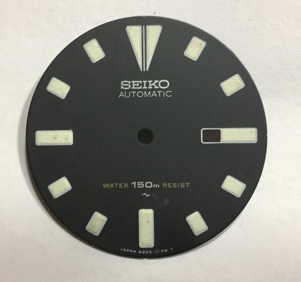 Beautiful Vintage SEIKO Divers Automatic 4205-019m 25mm Wrist Watch Dial