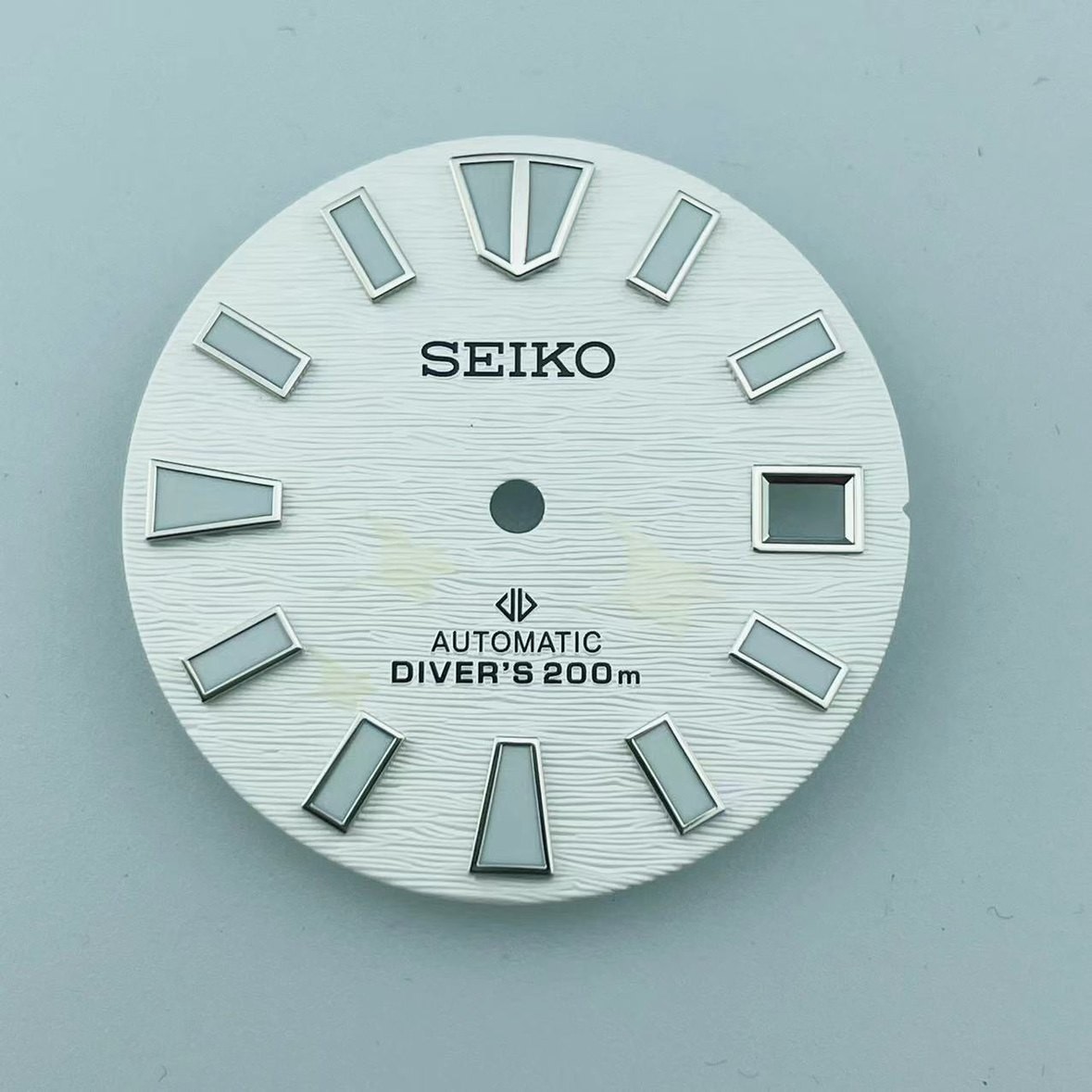 28.5mm Water ripples Watch Dial Green Luminous for Nh35 Nh36 Movement