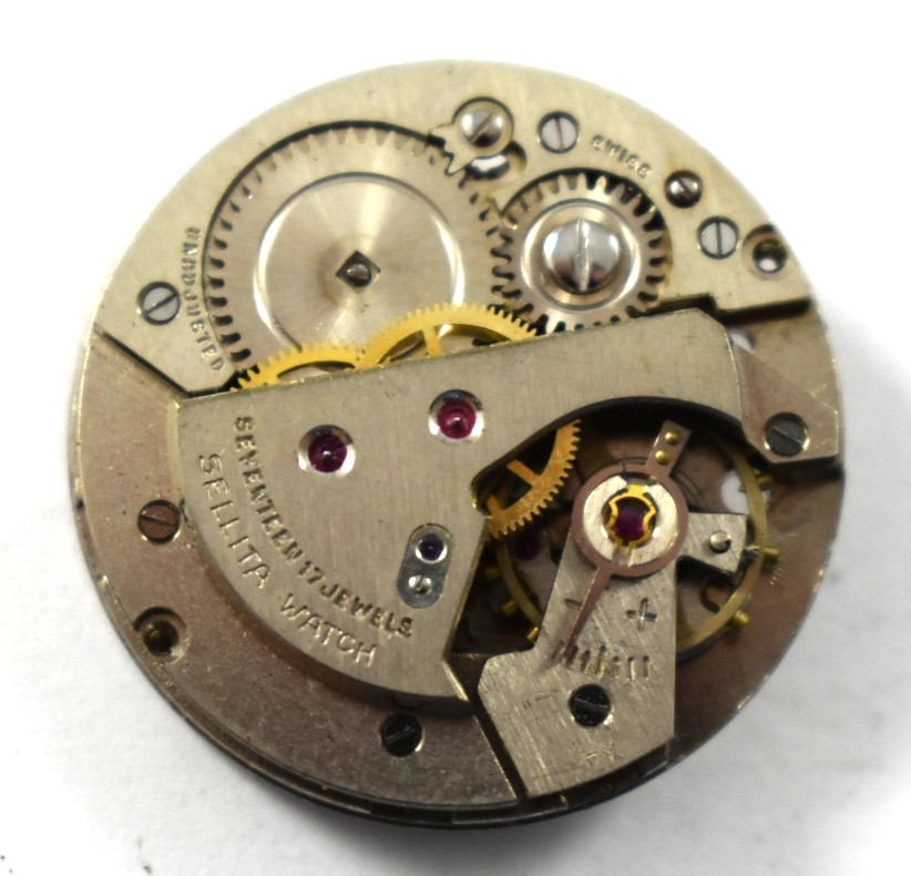 Vintage Swiss Made Sellita Manual Wind 17J Wrist Watch Movement lot.qz