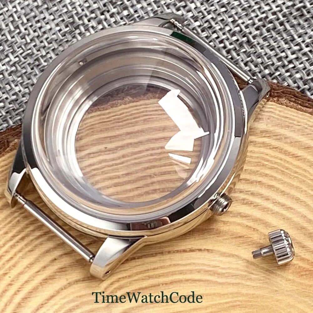 316L Watch Case for NH35 NH38 ETA2824 PT5000 10ATM Domed Sapphire Crystal 40mm