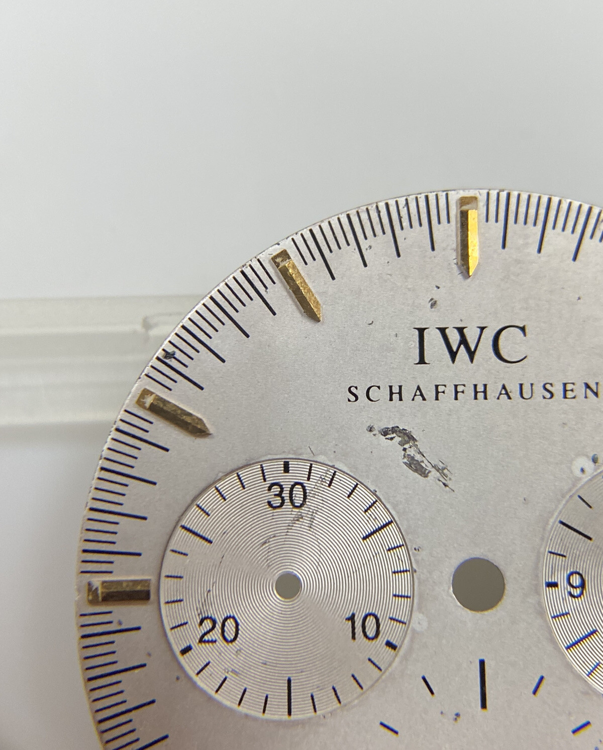 Original IWC Schaffhausen GST Chronograph 3727-03 Silver/Gold 27mm Dial