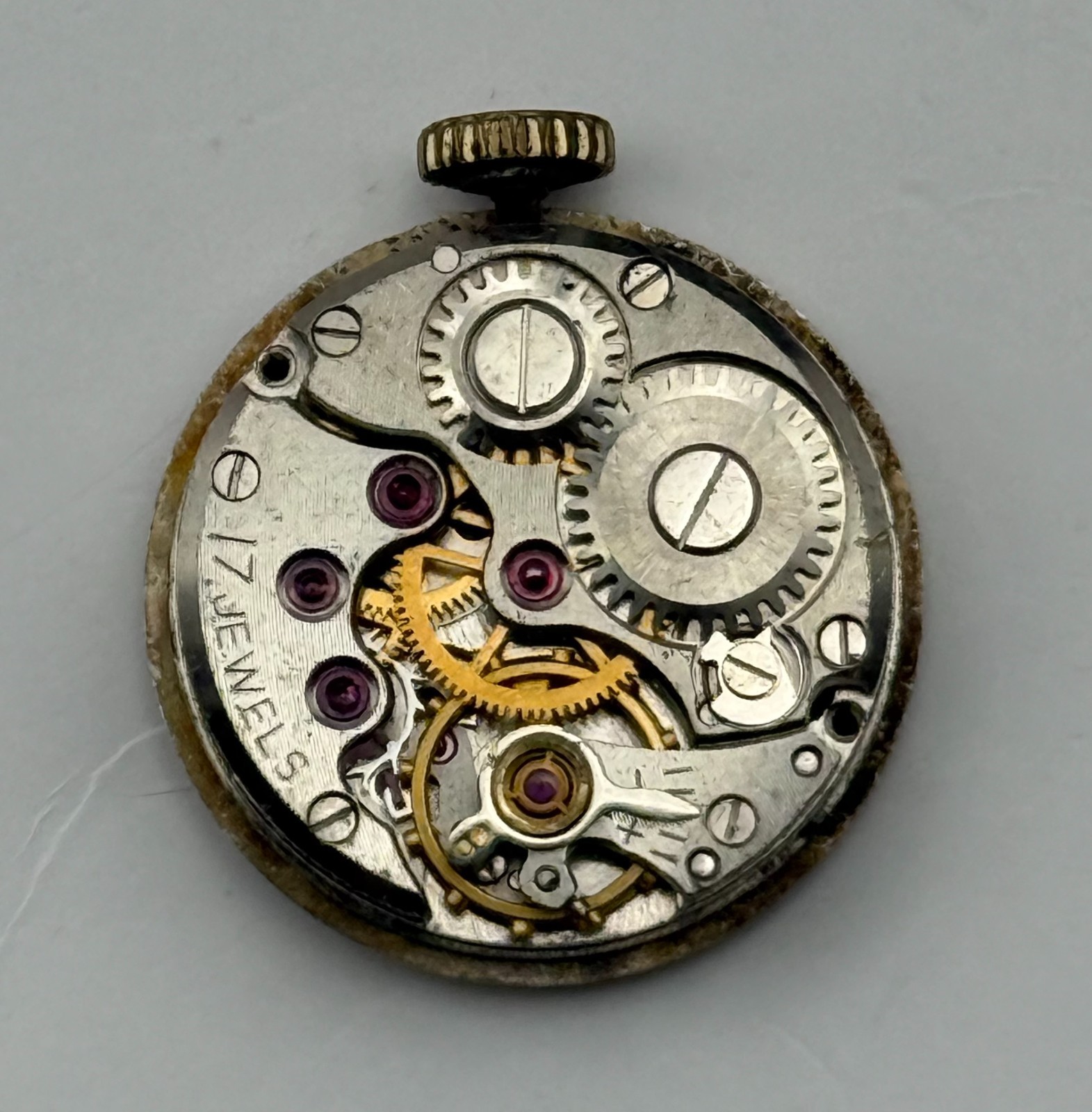 Chaika 1601A Watch Movement Running Sekonda Soviet 17J Manual Wind Parts 16.2mm