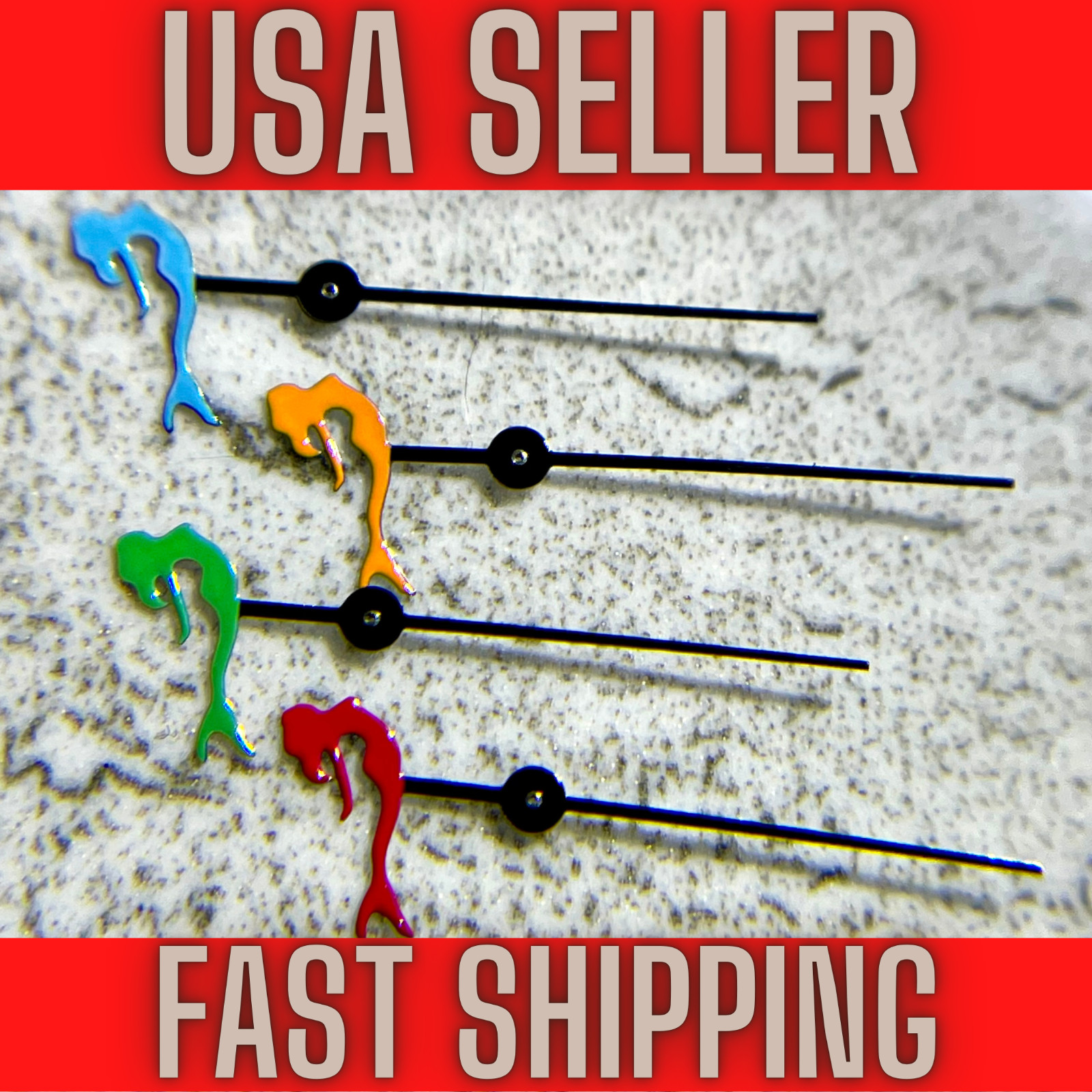 MERMAID Seconds’ Hand for Mod Fits Seiko NH34, NH35,NH36,7s26,7s36 SKX007, SRPD