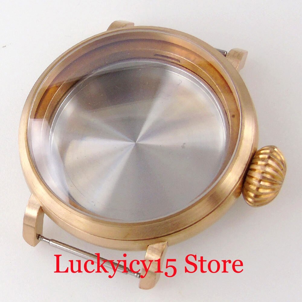 46.5MM Fit NH35A NH36A ETA 2824 PT5000 Automatic Waterproof Bronze Watch Case