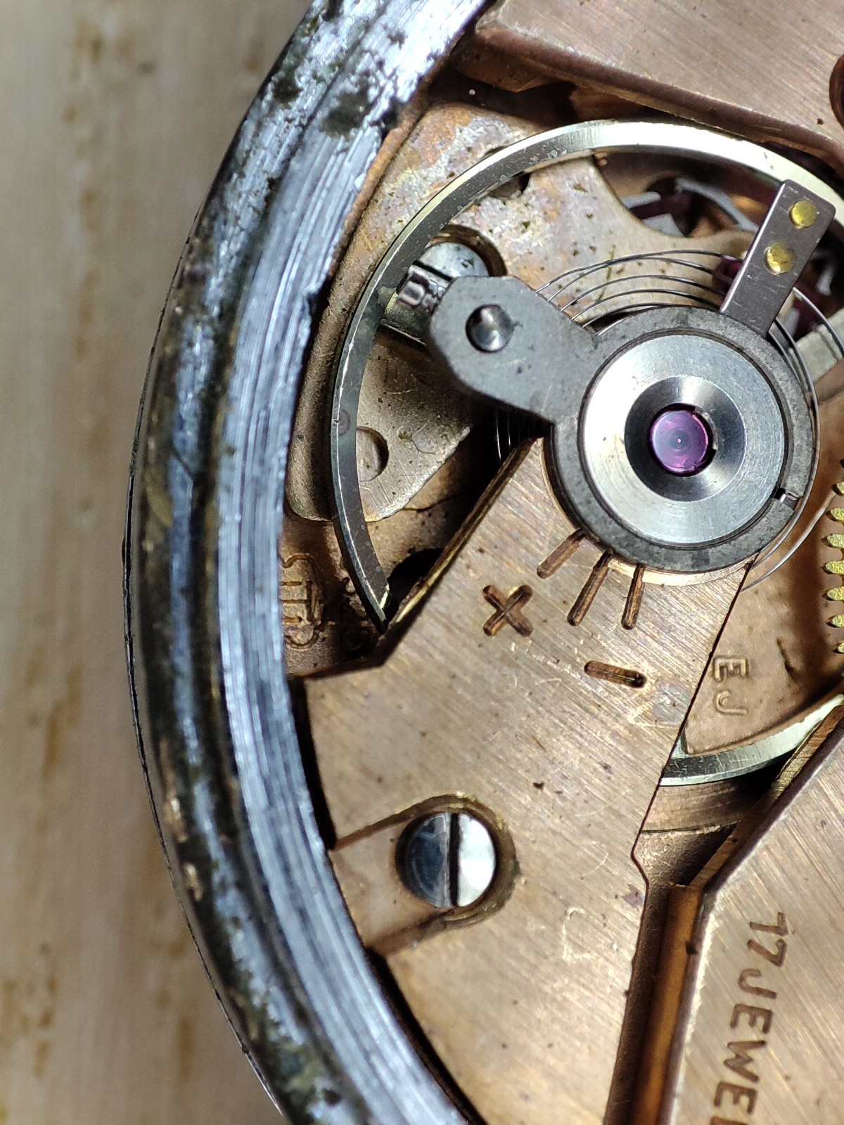 Unitas UT 6325 Watch movement amer – 32.5 mm – for parts and spares